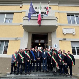 I sindaci e amministratori del territorio con il ministro Pichetto