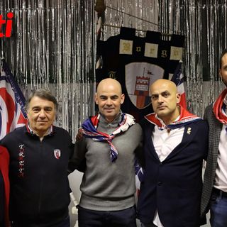 &quot;Amsicora&quot; si presenta alla Torretta, accolto dal popolo bianco rosso e blù [FOTO]