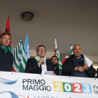 Un'immagine riferita alla manifestazione del primo maggio 2023