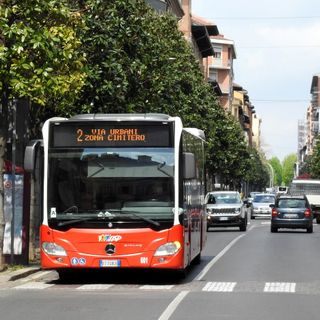Un autobus della flotta urbana di Asp