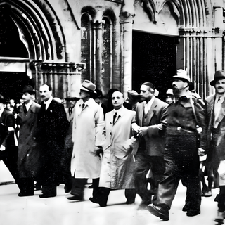 Immagine d'epoca della Liberazione ad Asti