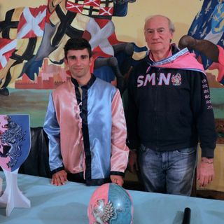 Federico Arri &quot;Ares&quot; con il rettore Marco Gonella
