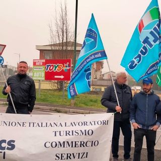 Lo sciopero fuori dal Borgo il 30 marzo