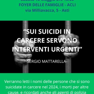 &quot;Sui suicidi in carcere servono interventi urgenti&quot;: dalla frase del Presidente Mattarella, un incontro al Foyer delle famiglie