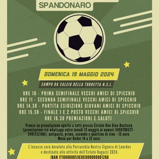Si terrà domenica il Memorial  Paolo &quot;Spicchio&quot; Spandonaro