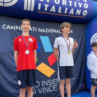 Enrico Proca, secondo classificato nei 50 dorso