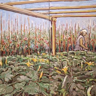Alcuni lavori in esposizione