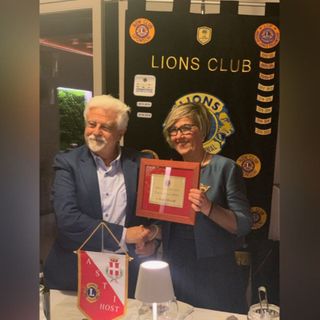 Sergio Miravalle con la presidente Simona Bottero