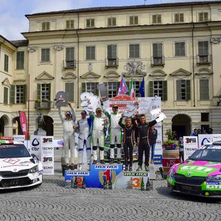 Il podio della scorsa edizione del Rally del Grappolo - Foto Magnano