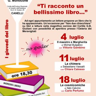 Dal 4 luglio gli aperitivi alla Biblioteca Monticone di Canelli