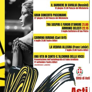Questa sera continua Asti Lirica. tra sospiri d'amore con il Coro polifonico e le &quot;Armonie celesti&quot;