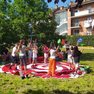 Alcune immagini del pomeriggio di giochi