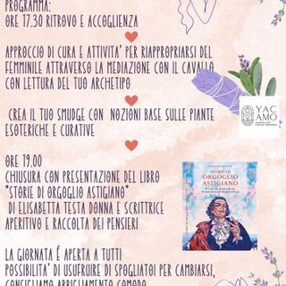 La locandina della giornata all'Asintrekking