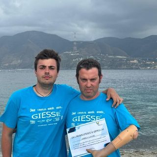 Andrea Lanari (a destra) con l'astigiano Giacomo Sardo