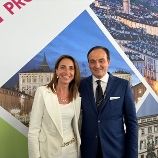 La vicepresidente e assessore all’Istruzione, Elena Chiorino e il  presidente della Regione Piemonte, Alberto Cirio