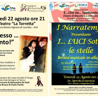 Divertimento assicurato con due serate di teatro amatoriale e la rassegna &quot;E che sia spettacolo...&quot;