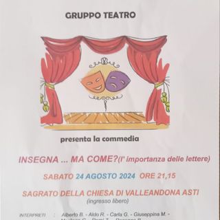 Serata teatrale all'insegna della comicità in frazione Valleandona