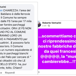 I due post al centro della polemica