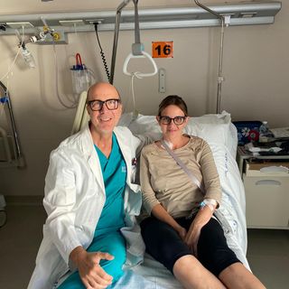 Romina con il dottor Marco Scaglione