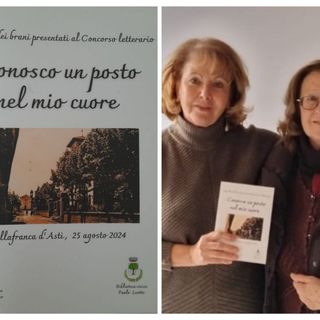 Nel collage, la copertina del volume e la presidente della commissione giudicatrice Donatella Gnetti con Patrizia Gerbi Bordone