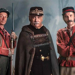 Salvo Ficarra, Toni Servillo e Valentino Picone in una immagine promozionale del nuovo film di Roberto Andò