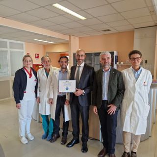 Simona Aliffi (coordinatrice infermieristica Urologia) Matteo Paradiso (direttore ff dell'Urologia) Vittorio Canale (referente del Gruppo multidisciplinare uro-oncologico) Giovanni Gorgoni (direttore generale Asl AT) Marcello Tucci (direttore Oncologia) Roberta Broda (direttore Presidio ospedaliero Cardinal Massaia)
