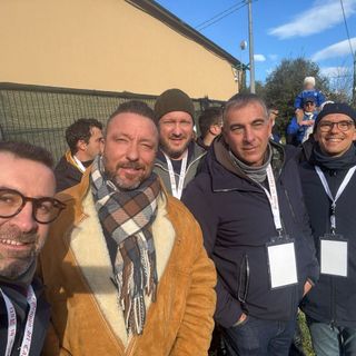 Il gruppo del Capitano al Palio di Buti