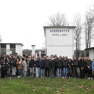 Il gruppo in visita agli impianti di Cantarana