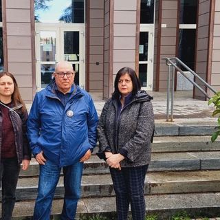 Il direttivo di Sequs annuncia lo sciopero della fame per i platani (Foto J.Dem. A.)