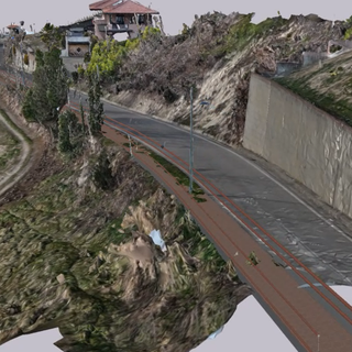 Nell'immagine il prospetto del percorso pedonale