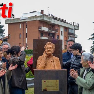Il momento dello &quot;svelamento&quot; della statua (Merfephoto)
