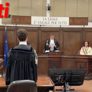 In foto, il presidente Paolo Bergero nella lettura della sentenza