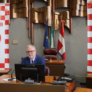 Bruno Scavino, presidente dell'Asti Calcio, ritratto in un'immagine d'archivio