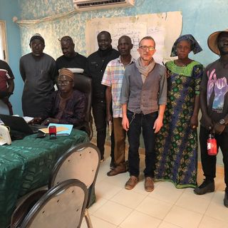 Gruppo di lavoro in Sénégal: Referenti progetto CPAS insieme ai partner di Ouonk e Coubalan