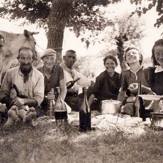 Carpionata all'aperto dei bei tempi passati