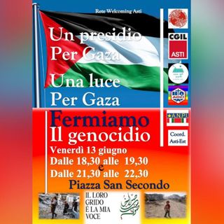 La locandina del presidio