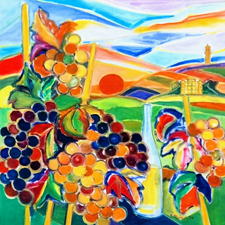 Uno dei quadri in mostra