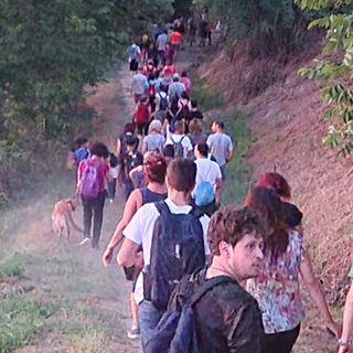 Un momento della camminata