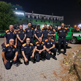 Il gruppo in partenza