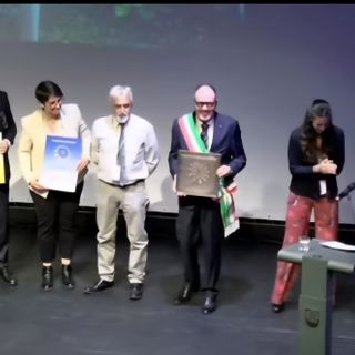 Un momento della cerimonia di premiazione