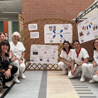 I Fisioterapisti dell’Asl AT con il direttore del Dipsa Katia Moffa durante l’evento del 10 settembre al Cardinal Massaia I Fisioterapisti dell’Asl AT con il direttore del Dipsa Katia Moffa durante l’evento del 10 settembre al Cardinal Massaia