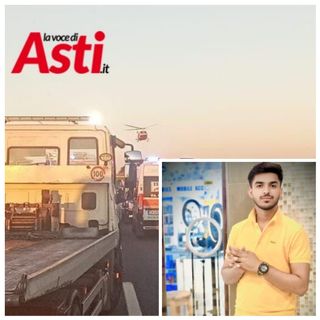 L'immagine dell'incidente e, nel riquadro, Yousaf