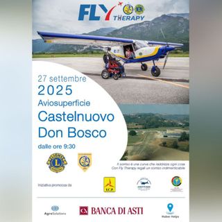 Volare oltre la disabilità: a Castelnuovo Don Bosco torna l'appuntamento con la Fly Therapy