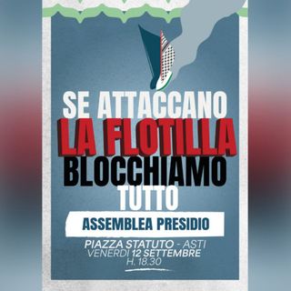Presidio ad Asti per la Freedom Flotilla: "Rispondiamo al criminale attacco con il drone"
