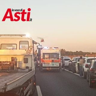 Le immagini dell'incidente e l'arrivo dell'elisoccorso
