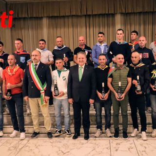 I ventuno fantini che correranno il Palio (Merphefoto)