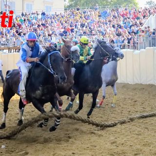 La terza batteria delle prove del mattino, dove mancava il cavallo di Moncalvo (Merphefoto)