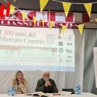 L'assessore al Commercio Bologna e il direttore di Astigiani Miravalle al dibattito