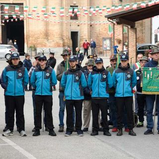 (credit Silvio Raviola): I ragazzi della Sezione ANA di Asti che hanno partecipato al Campo Scuola ANA Nazionale 2025