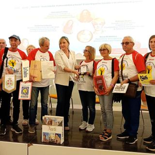 Nell'immagine, da sinistra a destra: Angelo Marchione, Sandra Lovisone, Luciano Oldano, Mara Marchioretti, Gianfranco Chiaranda, Vincenzo Maiorano, Giovanni Palmieri, Naldo Turello, Clorinda Critelli, Michelina Tedesco e Nicola Lazzaro